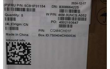 Lenovo 5CB1P31154 C-Cover with keyboard, Portuguese, Arctic Grey, UK