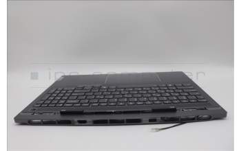 Lenovo 5CB1P31189 C-Cover with keyboard, Greek, Storm Grey, w/Screw, US