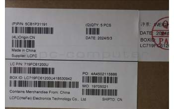 Lenovo 5CB1P31191 C-Cover with keyboard, Hungarian, Storm Grey, w/Screw, UK