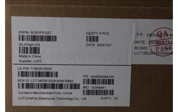 Lenovo 5CB1P31527 C-Cover with keyboard, US English Euro, Arctic Grey, US