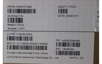 Lenovo 5CB1P31528 C-Cover with keyboard, French, Arctic Grey, US