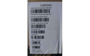 Lenovo 5CB1P31559 Tastatur inkl. Topcase ASM_FRA_H 83D2_ARG