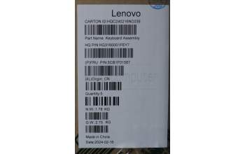 Lenovo 5CB1P31567 C-Cover with keyboard, Italian, Arctic Grey, UK
