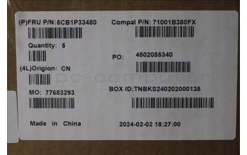 Lenovo 5CB1P33480 COVER UpCase THAI C83DC NFP CG BLAI AL