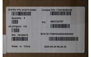 Lenovo 5CB1P33483 C-Cover with keyboard,Italian,Cloud Grey,Backlight,Non_FingerPrint