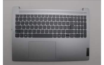 Lenovo 5CB1P33486 C-Cover with keyboard, Portuguese, Cloud Grey, Backlight, Non-Fingerprint, UK