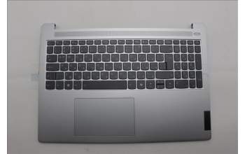 Lenovo 5CB1P33498 C-Cover with keyboard, Bulgarian, Cloud Grey, Backlight, Non-FingerPrint, UK
