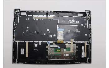 Lenovo 5CB1P35973 C-Cover with keyboard, Belgian, Cloud Grey, Non-Backlight, FingerPrint, UK