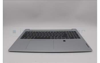 Lenovo 5CB1P35973 C-Cover with keyboard, Belgian, Cloud Grey, Non-Backlight, FingerPrint, UK