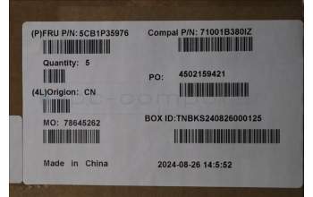 Lenovo 5CB1P35976 C-Cover with keyboard, Switzerland, Cloud Grey, Non_Backlight, FingerPrint