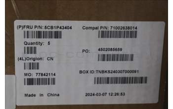 Lenovo 5CB1P43404 C-Cover with keyboard,Hungarian,White Backlight