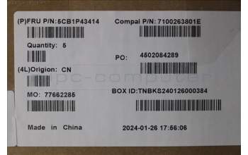 Lenovo 5CB1P43414 Tastatur inkl. Topcase ASM_USA ENG C 83DX BLWH