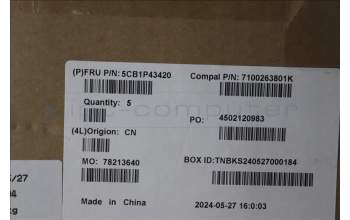 Lenovo 5CB1P43420 C-Cover with keyboard, Russian, RGB Backlight, US