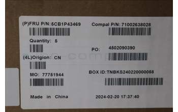 Lenovo 5CB1P43469 Tastatur inkl. Topcase ASM_UKR C 83DX RGB