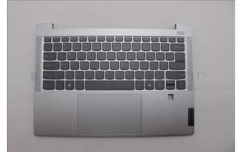 Lenovo 5CB1P43473 C-Cover with keyboard, US English Euro, Cloud Grey, Backlight, FingerPrint, US