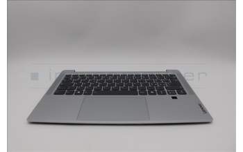 Lenovo 5CB1P48980 C-Cover with keyboard, Italian, Cloud Grey, Backlight, FingerPrint, UK