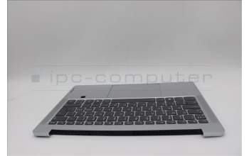 Lenovo 5CB1P48986 C-Cover with keyboard, Nordic, Cloud Grey, Backlight, FingerPrint, UK