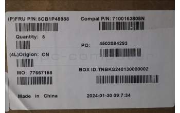 Lenovo 5CB1P48988 Tastatur inkl. Topcase GER C83DA FP CG BLAI AL