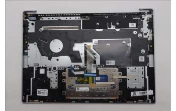 Lenovo 5CB1P48996 C-Cover with keyboard, Czech Slovakian, Cloud Grey, Backlight, FingerPrint, UK