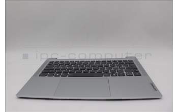 Lenovo 5CB1P49152 C-Cover with keyboard, Nordic, Cloud Grey, Backlight, Non-Fingerprint, UK