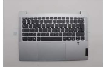 Lenovo 5CB1P49464 C-Cover with keyboard, French, Cloud Grey, Non-Backlight, FingerPrint, US