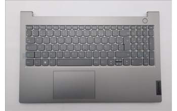 Lenovo 5CB1P50037 C-Cover with keyboard, French, Mineral Grey, Backlight, US