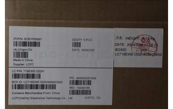 Lenovo 5CB1P50097 C-Cover with keyboard, German, Onyx Grey, UK