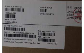 Lenovo 5CB1P50102 C-Cover with keyboard, Italian, Onyx Grey, UK