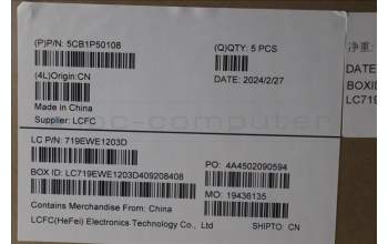 Lenovo 5CB1P50108 C-Cover with keyboard, Russian, Onyx Grey, US