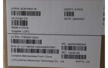 Lenovo 5CB1P50116 C-Cover with keyboard, Arabic, Grey, RGB Backlight, US