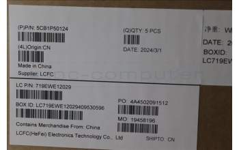 Lenovo 5CB1P50124 Tastatur inkl. Topcase ASM_UK L83DF GY RGB
