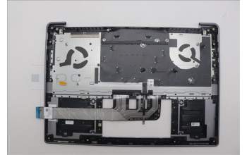 Lenovo 5CB1P50149 C-Cover with keyboard, Belgian, Luna Grey, Non-FingerPrint, UK