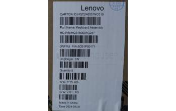 Lenovo 5CB1P50171 Tastatur inkl. Topcase ASM SPA H 83CV NFP LG