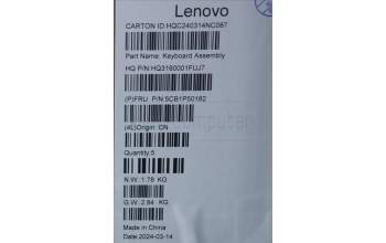 Lenovo 5CB1P50182 Tastatur inkl. Topcase ASM BUL H83E2 TT PST