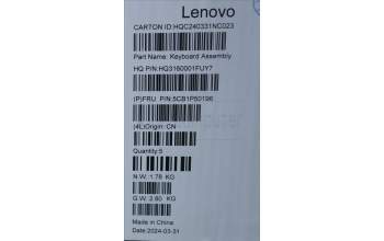 Lenovo 5CB1P50196 Tastatur inkl. Topcase ASM KOR H83E2 TT PST