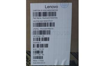 Lenovo 5CB1P50210 Tastatur inkl. Topcase ASM ARA H83E2 LG PST