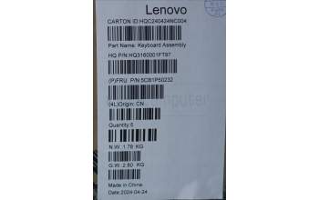 Lenovo 5CB1P50232 C-Cover with keyboard,Greek,Luan Grey,Puresight Logo