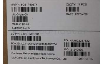 Lenovo 5CB1P50374 ME473_D_COVER_SUB_ASSY_AL_GRAY