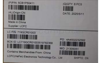 Lenovo 5CB1P50411 A-Cover, MT040, VB, ASSY_PC_FHD