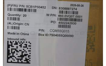 Lenovo 5CB1P50452 FRU D COVER ASM,PL,WLAN,L16G2