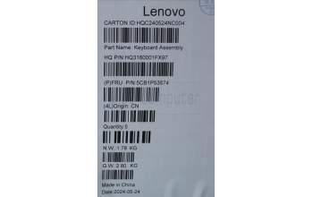 Lenovo 5CB1P53674 Tastatur inkl. TopcaseASM THAI H83E2 TT PST DIS