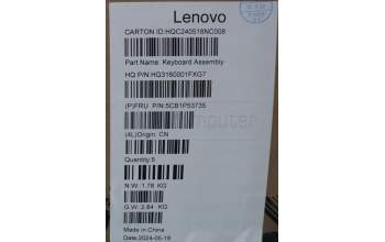 Lenovo 5CB1P53735 Tastatur inkl. TopcaseASM BEL H83E2 LG PST DIS