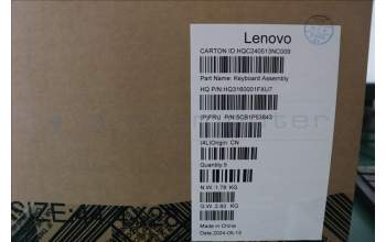 Lenovo 5CB1P53843 C-Cover with keyboard,French,Luna Grey