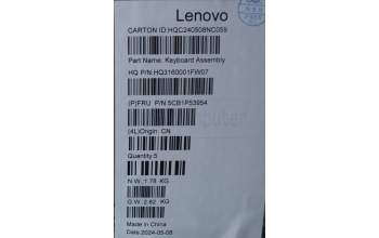 Lenovo 5CB1P53954 Tastatur inkl. TopcaseASM HUN H83E2 LG PST DIS