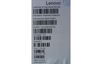 Lenovo 5CB1P54149 Tastatur inkl. TopcaseASM SWS H83E2 LG PST DIS