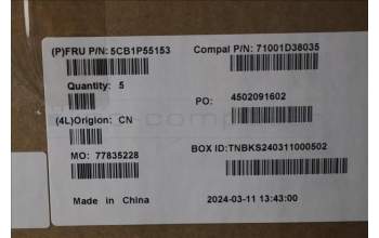Lenovo 5CB1P55153 Tastatur inkl. TopcaseASM EURO ENG C83DG LGBLAI