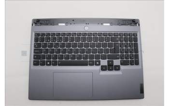 Lenovo 5CB1P55252 C-Cover with keyboard, Portuguese, Luna Grey, Backlight