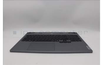 Lenovo 5CB1P55252 C-Cover with keyboard, Portuguese, Luna Grey, Backlight, UK