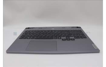Lenovo 5CB1P55327 C-Cover with keyboard, Belgian, Luna Grey, Backlight, UK
