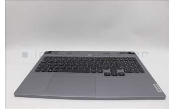 Lenovo 5CB1P55357 C-Cover with keyboard, Switzerland, Luna Grey, Backlight, UK